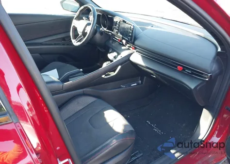 2022 Hyundai Elantra N Line z USA, uszkodzony, nr VIN KMHLR4AF8NU274880